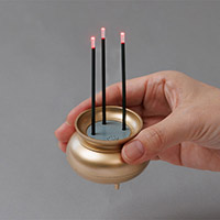 火を使わないLED線香自動消灯 A-02 ゴールド